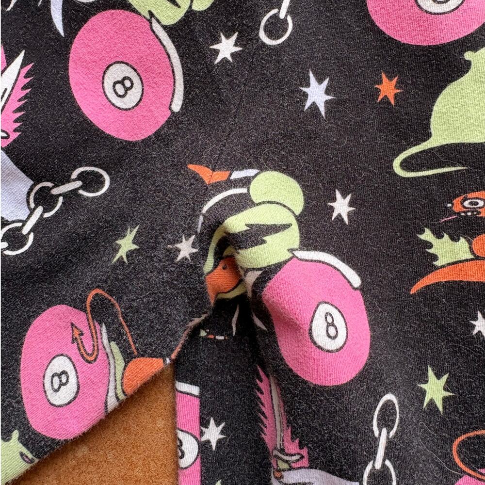 Nooworks "Mean Machine" Fit and Flare Knit Jersey Dress Whimsical Goth Size XL - Picture 9 of 11